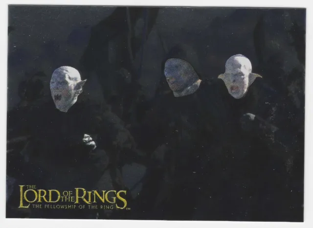 Lord Of The Rings The Fellowship Of The Ring Foil Card 10 Of 10 Topps 2001 VG