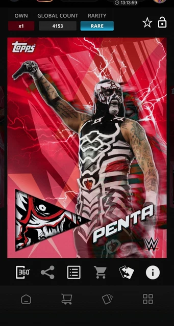 WWE Topps Slam Dgtal Blue Sapphre Jewel De Cut | eBay