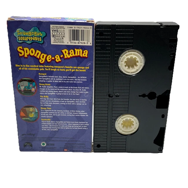 SPONGEBOB SQUAREPANTS SPONGE-A-RAMA VHS Tape 2003 Nickelodeon 5 ...