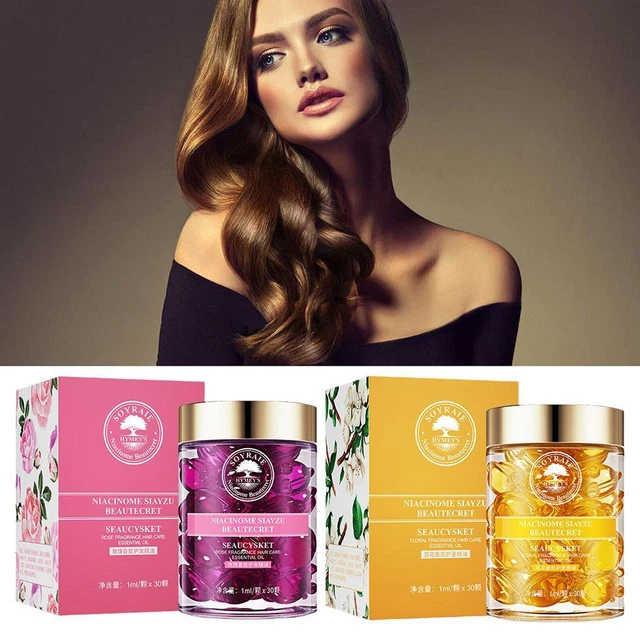 30x capelli setosi lisci capsula vitaminica complesso cheratina riparazione olio G0D2