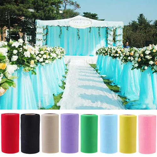 6" wide x 25/100 yards Tutu Tulle Roll Craft Fabric Netting Wedding Party Decor