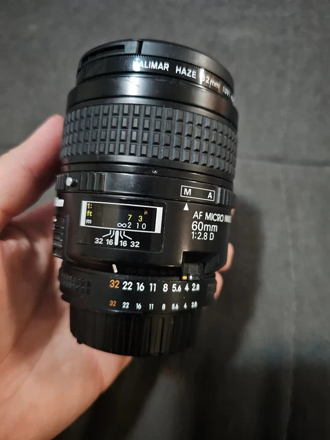MINT Nikon AF Micro Nikkor 60mm f2.8 D Close-Up/Macro Lens Free Shipping!+ caps 2