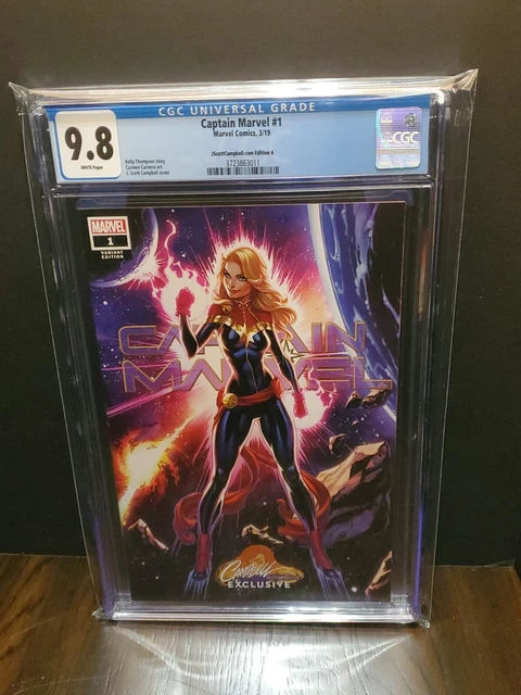 Captain Marvel #1 2019 J. Scott Campbell Variant A CGC 9.8