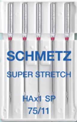 Super Stretch Nadel Schmetz HAX1 SP Staerke 75 (REFILL) 5er