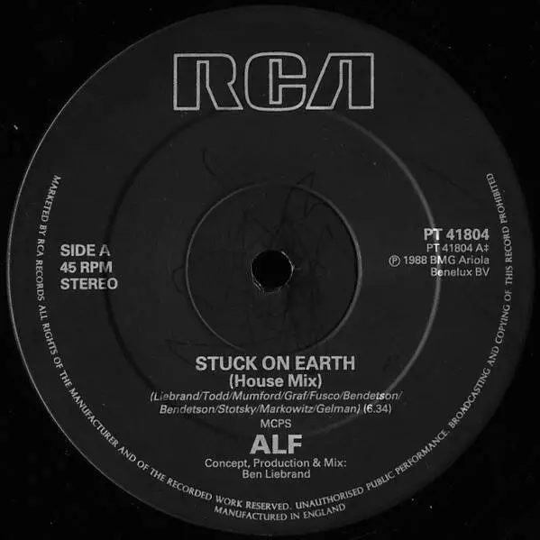ALF - Stuck On Earth (Housemix) (Vinyl) 3