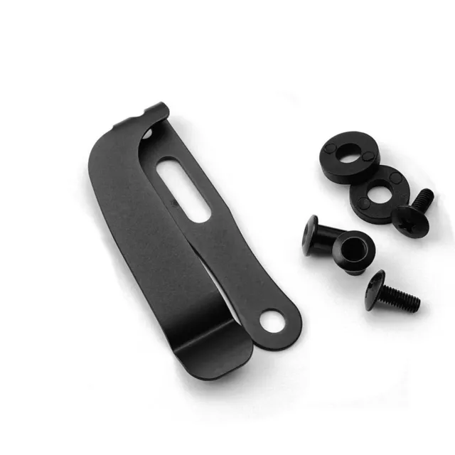 1pcs/bag Metal Spring Belt Black Clip with Screws For Kydex Sheath Holster