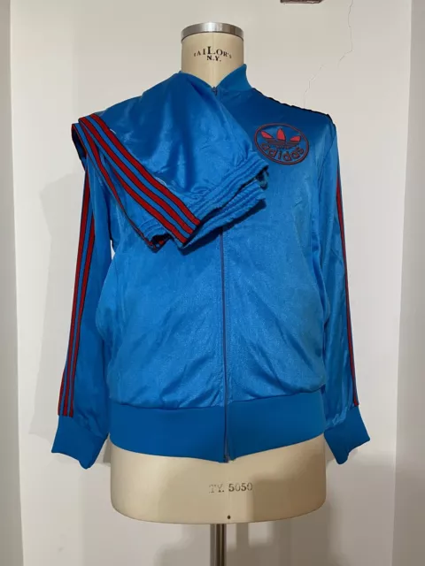 ADIDAS tuta completa 70's Jacket ventex zip big trifoglio tracksuit top casual