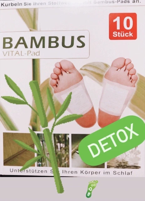 10 unidades parche de desintoxicación parche de pies parche de desintoxicación bambú adelgazar ajuste