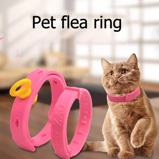 Pet Anti Flea Adjustable Tick Neck Collar For Dog Protection Kitten Cat P4K7