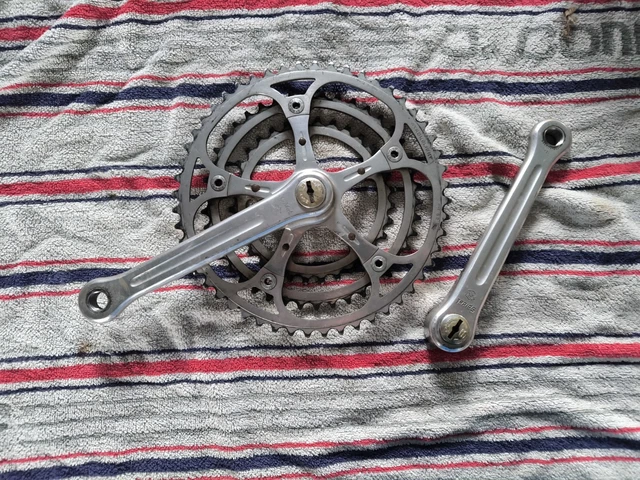 Pédalier Vélo Vintage Stronglight 106 - 170 Mm - Compatible Peugeot Ancien & Campagnolo