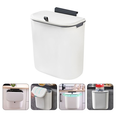 Marrone Contenitori per rifiuti da Cucina a Spingere,BAFFECT® premendo Coperchio Tipo di rifiuti da Cucina Bin Slim Bidone della Spazzatura per Soggiorno WC Cestino di Carta per Ufficio 