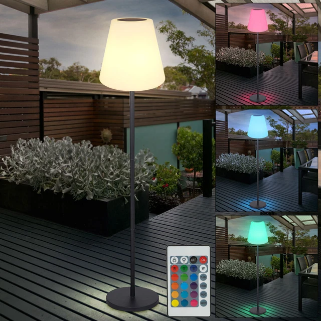 Lampada Da Terra Solare 147cm - RGB, Telecomando, USB-C, IP65, Per Giardino - Foto 3