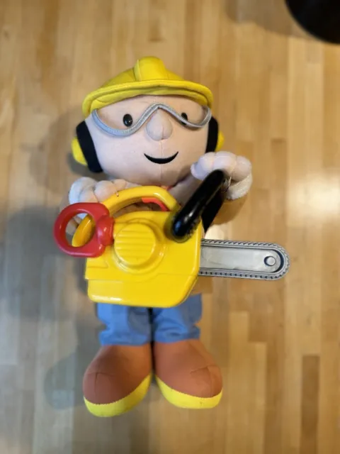 BOB der Baumeister Baumfäller XL Plüsch Figur Sprache Sound Hasbro 2002