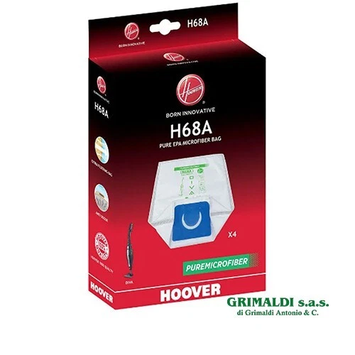 Sacchetti Aspirapolvere Hoover H63 Originali - 4 Pezzi In Microfibra Con Filtro Anti-Odore | Per Traini Hoover - Foto 7