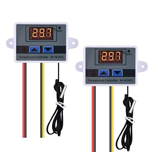 Diymore 2PCS Contrôleur de Température Numérique AC 110V-220V Thermostat W300...