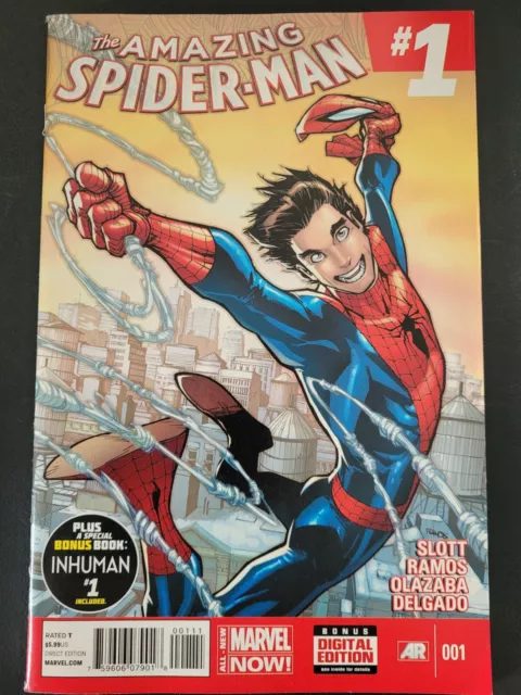 Amazing Spider-Man #1 (2014) Marvel 1St Cameo Appearance Of Cindy Moon (Silk)