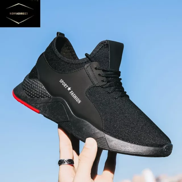 Men's Casual Outdoor Walking Trainers Shoes, Sports Fitness Gym Sneakers Shoes