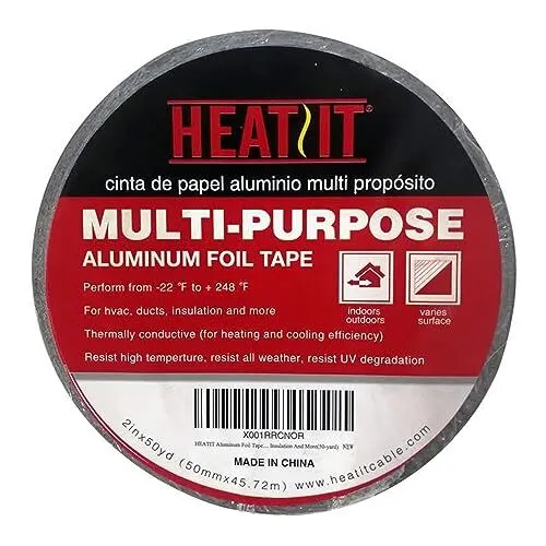 Aluminum Foil Tape Professional Grade-2 Inch X 150 Feet (50 Yards) Length Thick