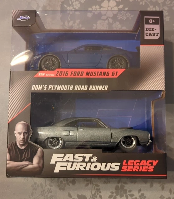 JADA LEGACY FAST Furious Ford Mustang GT & Plymouth Road Runner NEUF ...