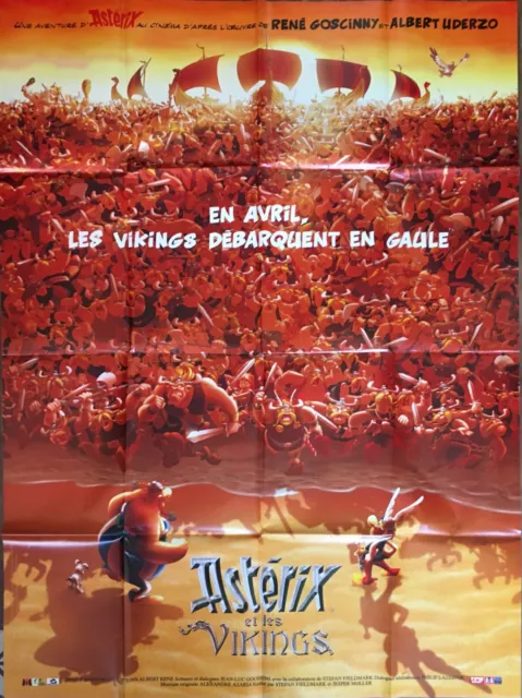 Affiche Cinéma ASTÉRIX ET LES VIKINGS 120x160cm Poster / Goscinny / Uderzo PREV.