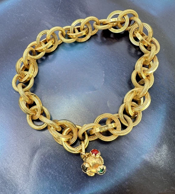 BRACCIALE Bracelet CON MINA vintage anni 60 solid GOLD 18KT vero ORO 750 gr 26 BRACCIALE Bracelet CON MINA vintage anni 60 solid GOLD 18KT vero ORO 750 gr 26