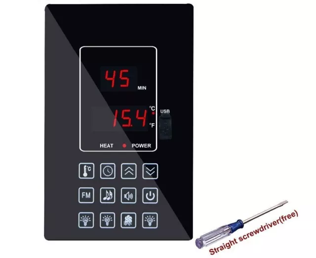 Sauna Thermostat Controller Sensor Digital Thermometer 220V 110V Oxygen Bar