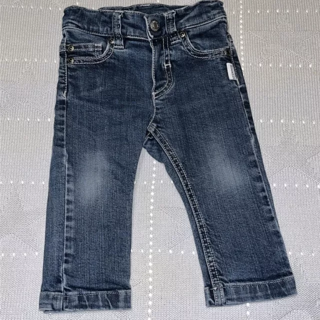 STUMMER ❤️ Baby Unisex ❤️ Jeans * Hose ❤️ Denim Blau ❤️ Waschung ❤️ Gr. 74 / 9M