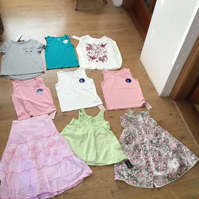 Girls clothing bundle 4/5 and 6/7 and 8 years next mixed makes new and used 2