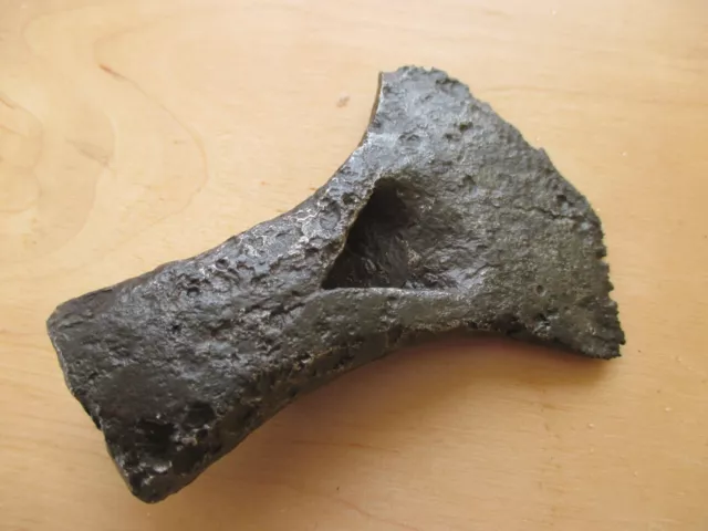 Interesting  Small Celtic Iron Axe Head  3-2 BC .