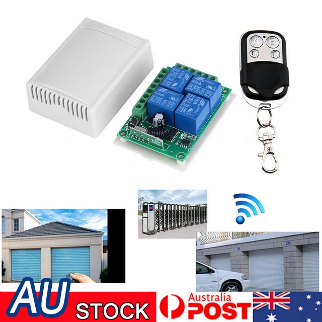 433MHZ DC12V 4 CH Channel Wireless Transmitter RF 4 Relay Remote Control