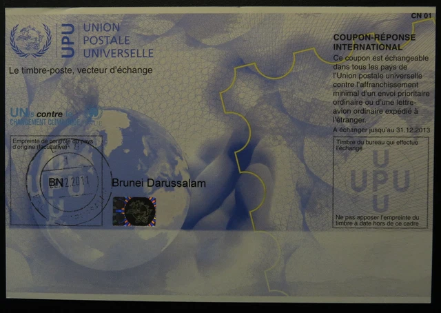 INTERNATIONAL REPLY COUPON / Internationaler Antwortschein Brunei EUR