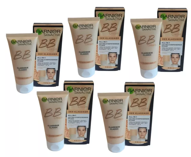 Garnier BB Cream hell All in 1 der Klassiker mit LSF 15 5x 50ml