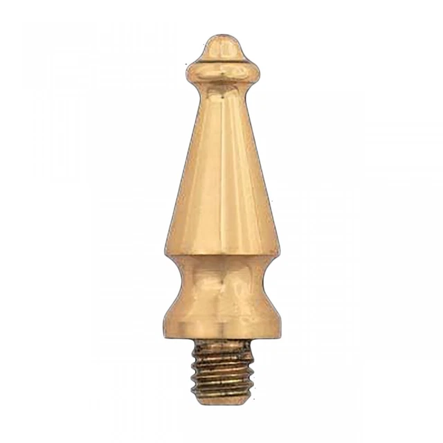 Door Hinges Bright Solid Brass Med Spire Hinge Finial Pair | Renovator's Supply