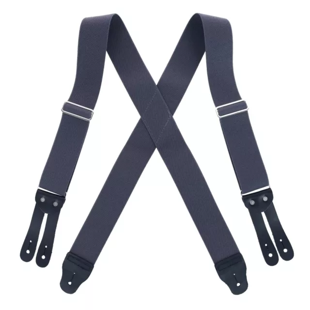 New Welch Men's Big & Tall Elastic Button End Work Suspenders