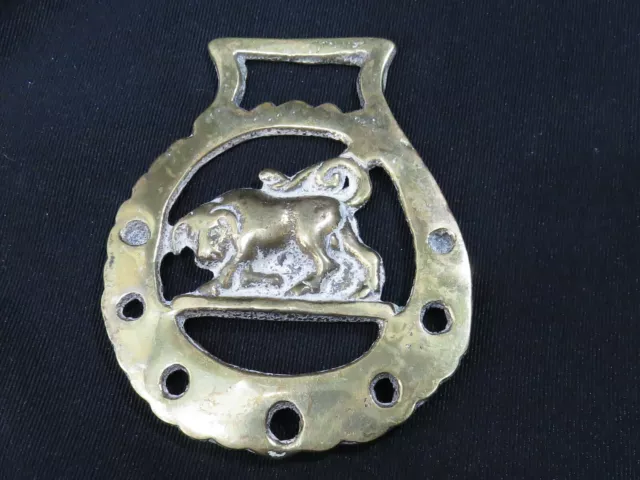 Vintage Bull with Getts Medallion Harness