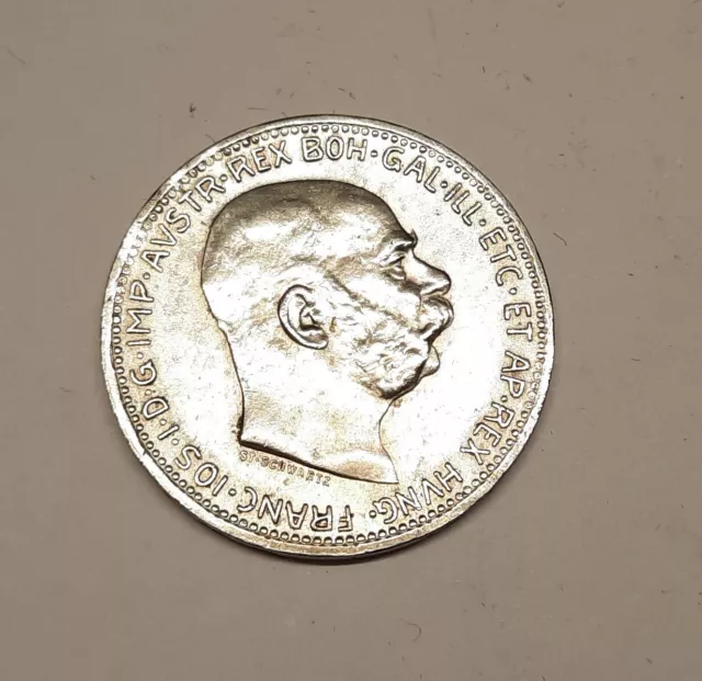 Österreich Ungarn, Kaiser Franz Joseph I. 1 Krone 1915 silber