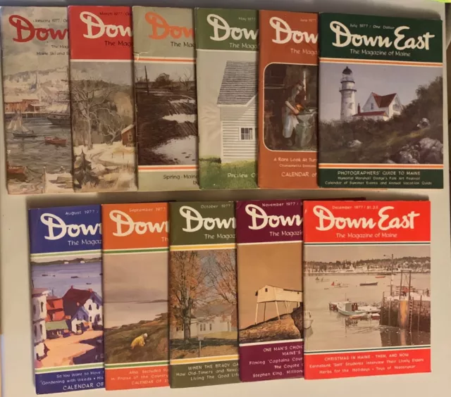 Down East Maine Magazines Pick Jan/Mar/Apr/May/Jun/Jul/Aug/Sep/Oct/Nov/Dec 1977