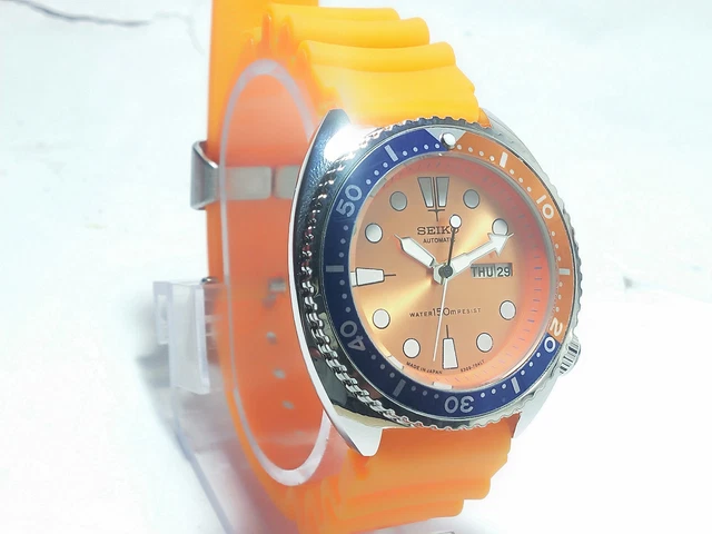 Seiko DIVER'S Automatic Movement Day Date Dial Mens Wrist Watch SD143