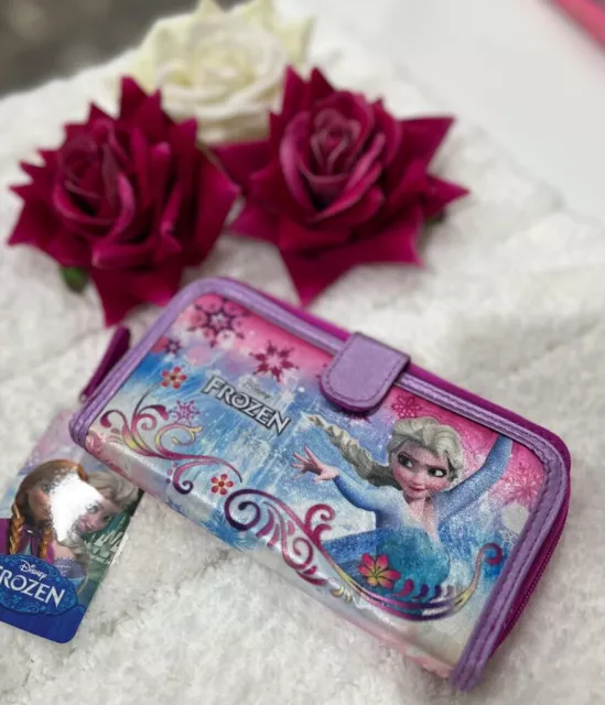 Disney Frozen Elsa And Anna Hot Pink Wallet