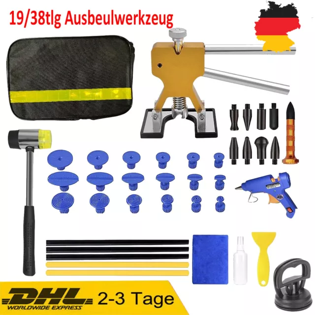 19/38tlg Ausbeulwerkzeug Auto Beulen Reparatur Set Dellenlifter Ausbeul Werkzeug