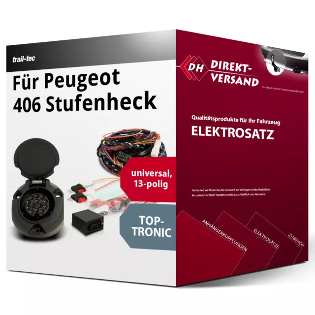 E-Satz 13polig universell für Peugeot 406 Stufenheck 10.1995-02.1999 top