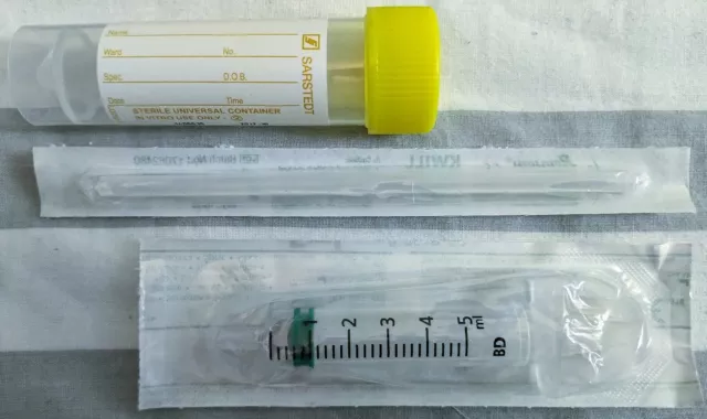 10x Sterile Künstliche Befruchtung Kits: Spritzen + Verlängerungen + Töpfe HUMAN AI 2