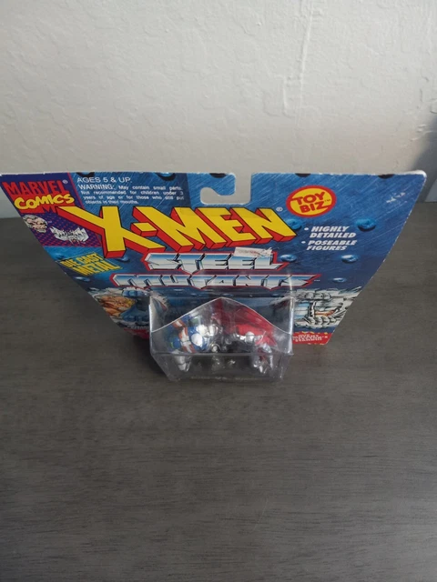 1994 Toy Biz Marvel Comics X-Men Steel Mutants Die Cast Metal Action Figure New 2