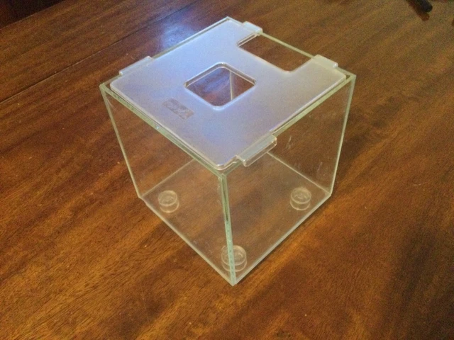 USED Top Fin Betta fish tank 5.5" X 5.5" X 5.5"