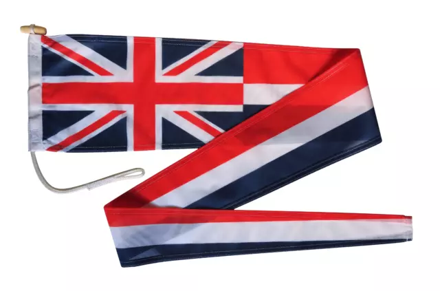 United Kingdom Flag Pennant Streamer With Rope and Toggle - Various Sizes