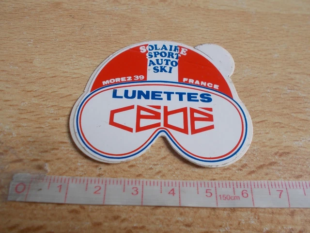Lot De 3 Autocollants Vintage Cébé Bollé - Pour Casque Ski Ou Lunettes - Old Stickers