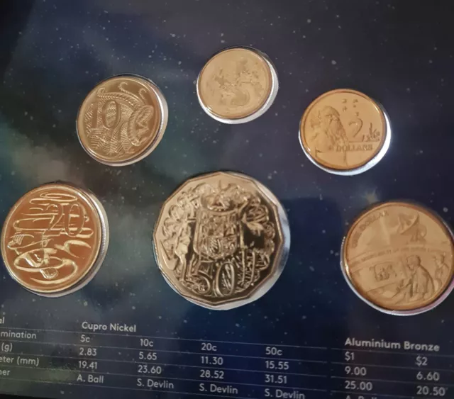 2019 Uncirculated Set 50th Anniversary of the Moon Landing RAM 6 Coin Set