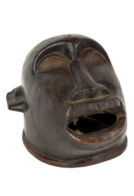 Makonde Helmet Mask Wood Tanzania African Art