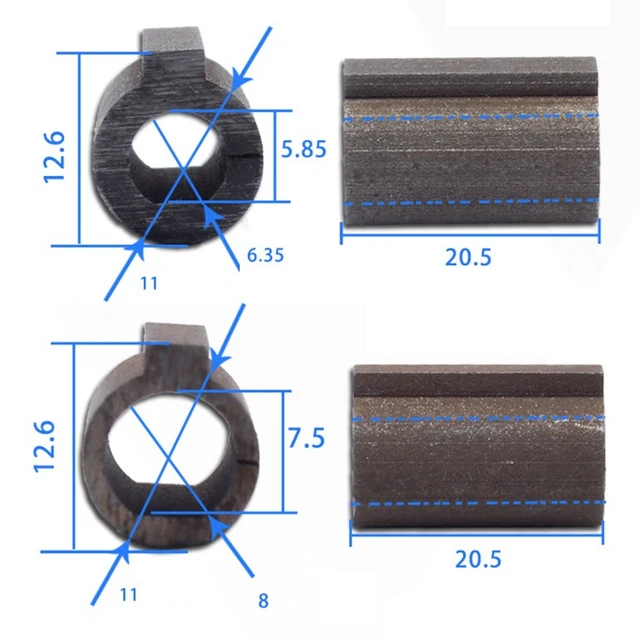 ADAPTATEUR POUR MANCHON d'arbre de vilebrequin de poulie de moteur à