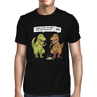 1Tee da uomo amico, hai visto L'ULTIMO UNICORNO, Il Dinosauro T-REX T-shirt
